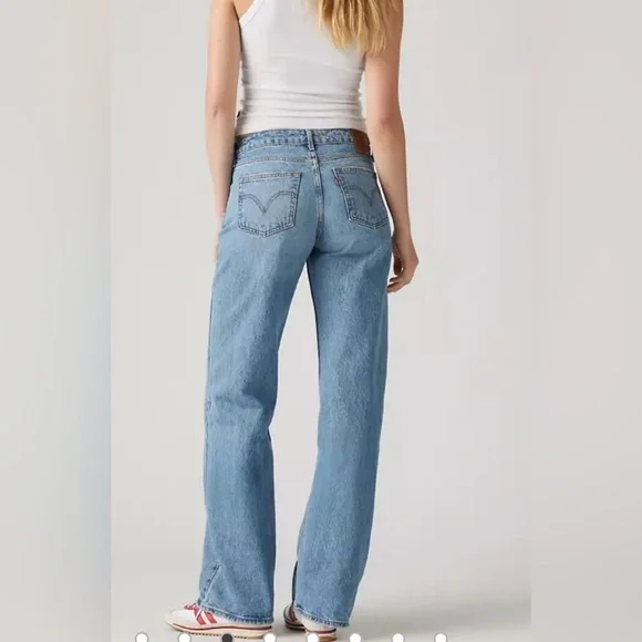 Levi’s Premium Low Loose Jeans •Woman’s 23 x 30 • Vintage Light Wash - Picture 2 of 11